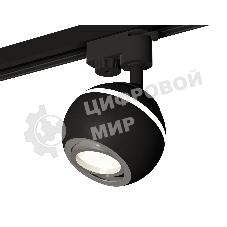 Светильник Ambrella light XT1102022 SBK/PSL черный песок/серебро полированное MR16 GU5.3 LED 3W 4200K (A2521, C1102, N7003)