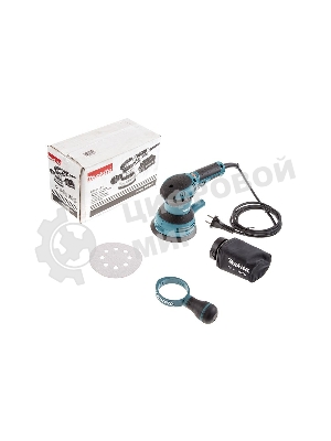 Эксцентриковая шлифовальная машина Makita BO5041 ЭШМ,300Вт,ф125мм,4000-12000об\м,ампл-2.8мм,1.4кг,кор,п\сборник,доп.рукоятка