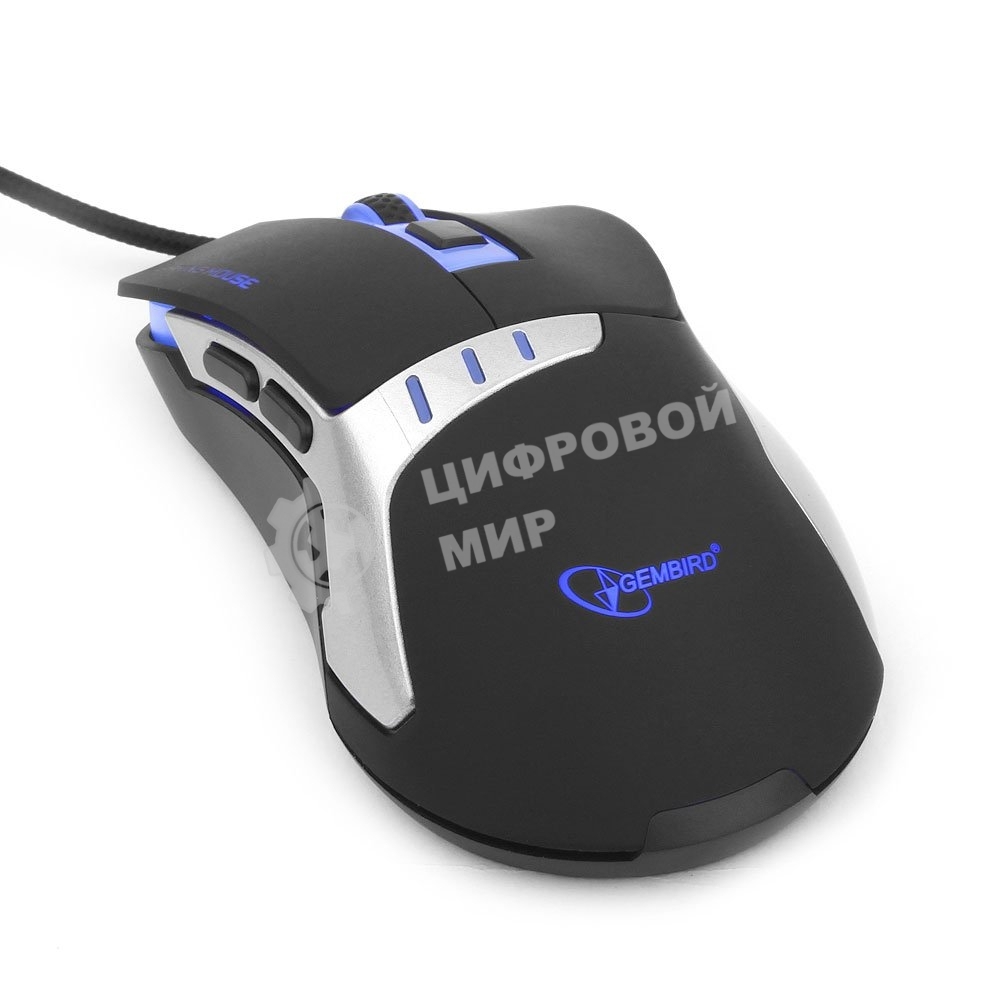 Мышь проводная Gembird MG-520 черный, 3200 dpi, USB, кнопки - 6