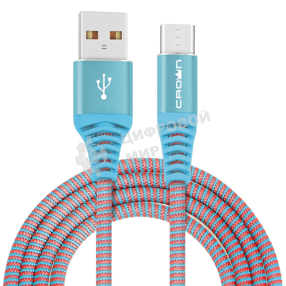 Кабель Crown USB - USB Type-C CMCU-3102C blue