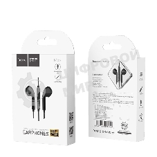 Наушники проводные вставки с микрофоном Hoco M55 черный