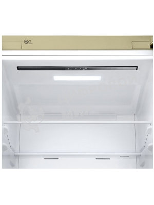 Холодильник LG GA-B509CESL бежевый глянцевый двухкамерный 277/107л морозилка снизу, No Frost