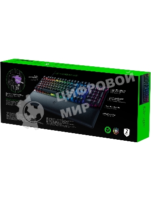Клавиатура проводная игровая Razer Huntsman V2 (Purple Switch) - Russian Layout Gaming Keyboard
