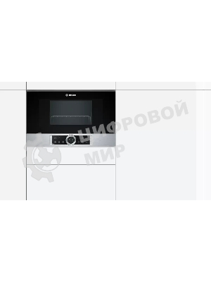 Микроволновая печь встраиваемая Bosch BEL634GS1M Series 8, 60х38 см, функция гриль, нерж.