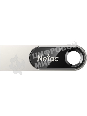 Флешка USB Netac U278 (NT03U278N-032G-20PN), 32Gb, USB 2.0, R/W 50/10, серебристый/черный