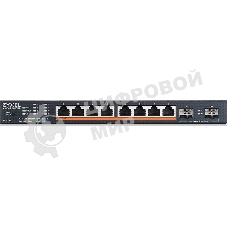 Коммутатор Zyxel XMG1915-10EP-EU0101F (L2+) 8x2.5 Гбит/с 2SFP+ 8PoE++ 130W управляемый