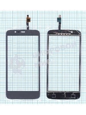 Сенсорное стекло (тачскрин) для ZTE Blade A310, серое