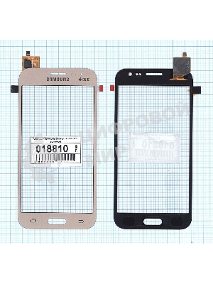 Сенсорное стекло (тачскрин) для Samsung Galaxy J2 SM-J200, золотое
