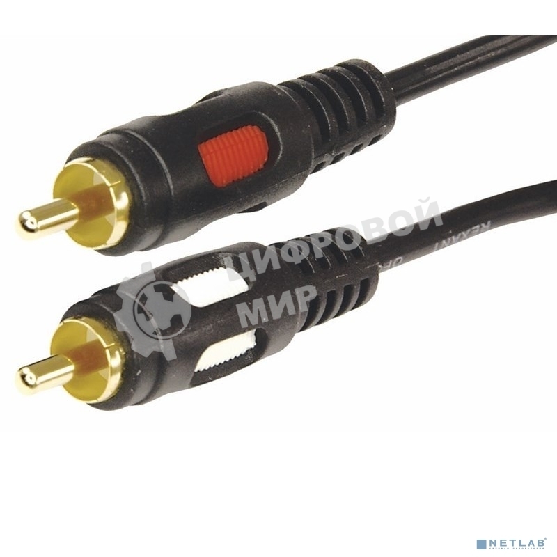 Шнур Rexant (17-0145) 2RCA Plug - 2RCA Plug 3М (GOLD)