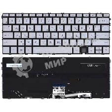 Клавиатура для ноутбука HP Spectre x360 14-ef серебро