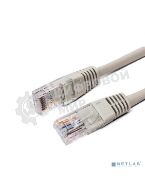 Кабель патч-корд, Filum FL-U5-C-2M U/UTP 5e cat. 2м, 26AWG(7x0.16 мм), чистая медь, PVC, серый