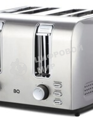 Тостер BQ T2001 чёрный/нержавеющая сталь, 1500 Вт, 4 слота