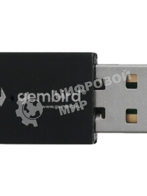 Сетевой адаптер Wi-Fi+Bluetooth Gembird WNP-UA-018 двухдиапазонный мини, 600 Мбит, USB, 802.11b/a/g/n/ac