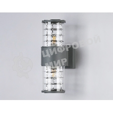 Светильник Ambrella light ST2523/2 GR/CL серый/прозрачный IP54 E27/2 max 40W 305*110*155