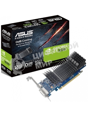 Видеокарта ASUS NVIDIA GT1030-SL-2G-BRK GT 1030 2048Mb 64 GDDR5 1228/6008 DVIx1 HDMIx1 HDCP Ret low profile