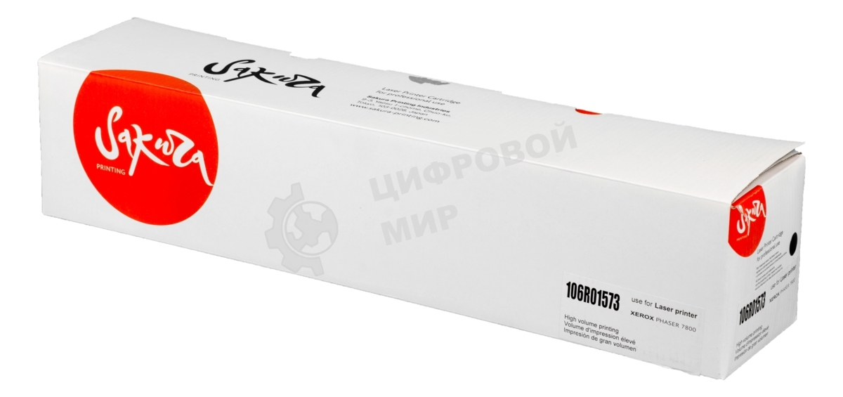 Картридж лазерный Sakura 106R01573 для Xerox Phaser 7800, черный, 24 000 к.