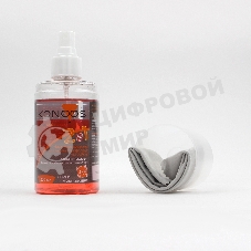 KT-200DUO Набор Konoos для ЖК-экранов (спрей 200 мл + салфетка), с силиконом, двухкомпонентный