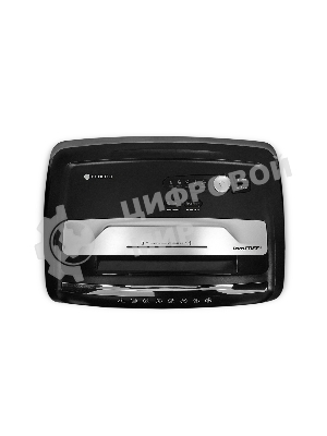 Шредер ГЕЛЕОС УМ35-4 (DIN P-4) фрагмент 3,9x30мм, 26 листов (70гр./м²), 35 литров, Уничт.скобы,скрепки,пл.карты,CD. TouchGuard.JamFree.ECO