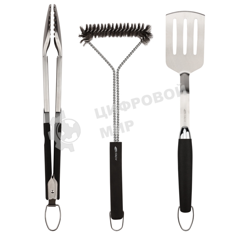 Набор щипцы, щетка и лопатка для гриля Сокол Комфорт