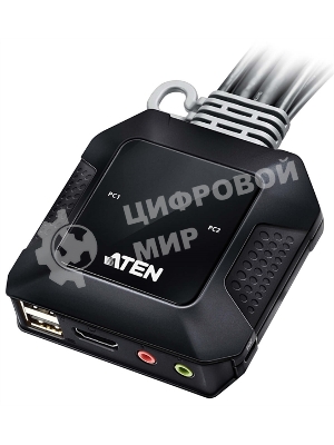 Переключатель ATEN 2-Port USB 4K HDMI Cable KVM Switch
