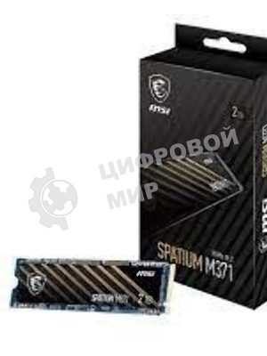 Накопитель SSD MSI 500Gb SPATIUM M371 M.2(22x80мм), NVMe, PCIe 3.0 x4, 3D TLC, R/W 2200/1150, IOPs 60 000/200 000, TbW 110, DWPD 0.12