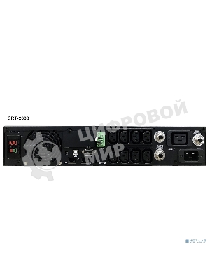 Источник бесперебойного питания Powercom Smart King RT SRT-2000A LCD 1800Вт 2000ВА черный