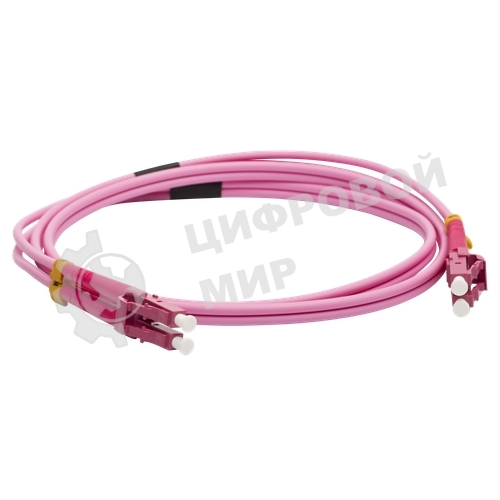 Патч-корд LANMASTER LAN-2LC-2LC/OM4-1.5 2x50/125 OM4 LC дуплекс-LC дуплекс 1.5м LSZH оранжевый