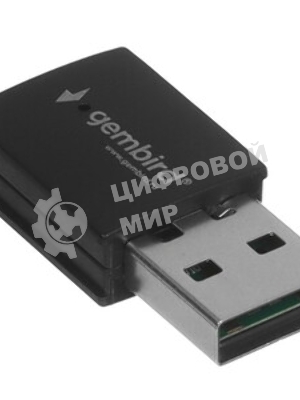 Сетевой адаптер Wi-Fi+Bluetooth Gembird WNP-UA-018 двухдиапазонный мини, 600 Мбит, USB, 802.11b/a/g/n/ac
