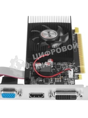 Видеокарта AFOX GeForce GT 740 Low Profile 4Gb (AF740-4096D3L3) 128Bit DVI HDMI VGA, Single fan