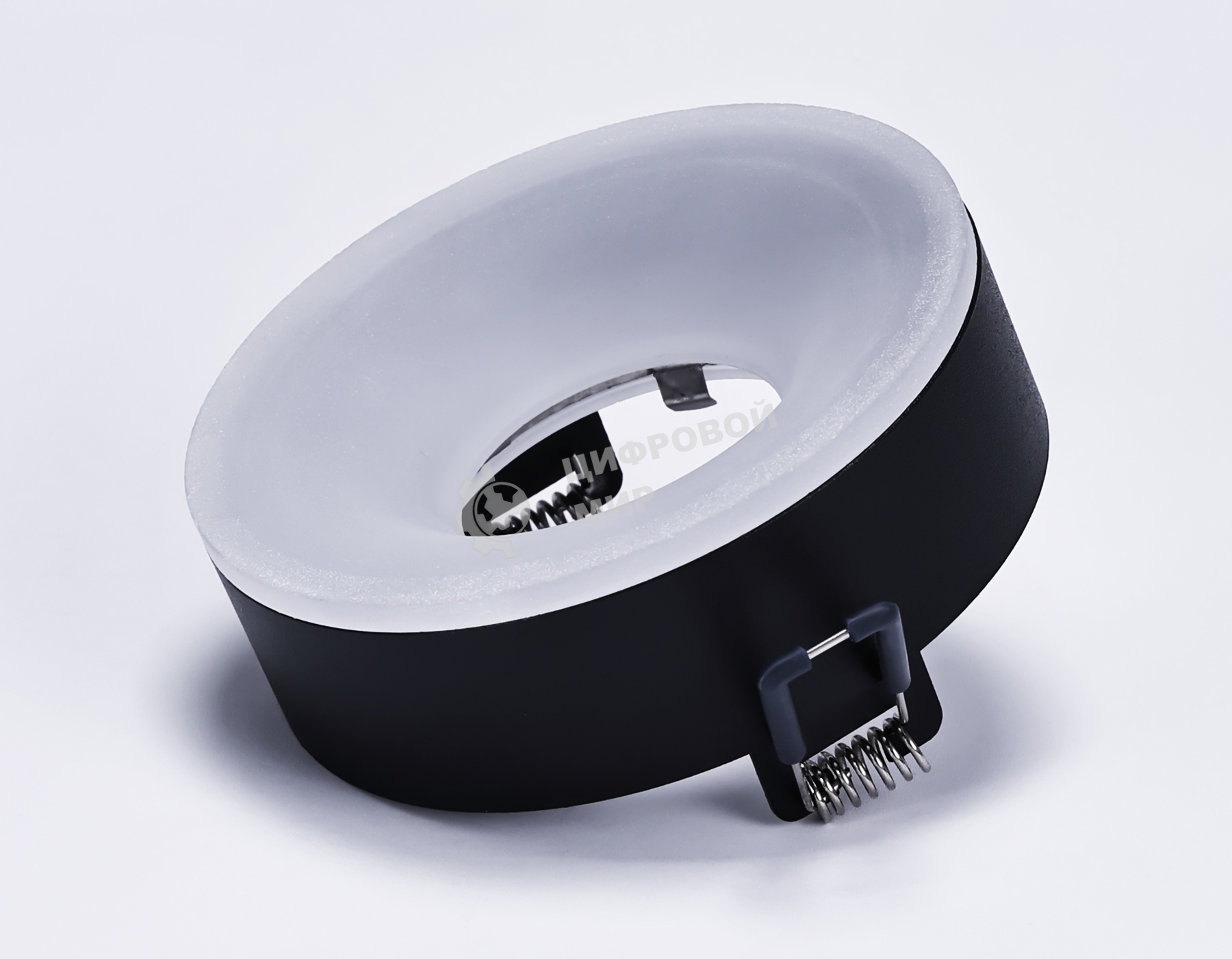 Светильник Ambrella light TN3332 SBK/FR черный песок/белый матовый GU5.3 D96*50