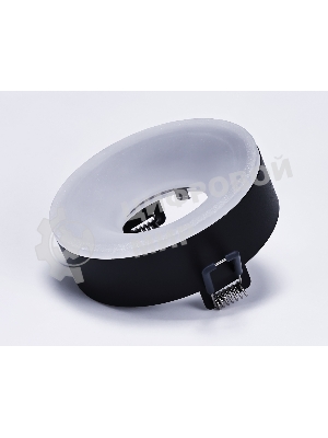 Светильник Ambrella light TN3332 SBK/FR черный песок/белый матовый GU5.3 D96*50