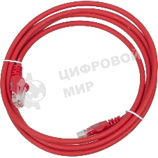 Патч-корд LANMASTER UTP LAN-PC45/U5E-2.0-RD вилка RJ-45-вилка RJ-45 cat.5е 2м красный LSZH (уп.:1шт)