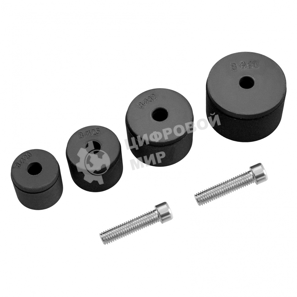 Насадки с тефлоновым покрытием к аппарату для сварки полипропилен. труб, 20,25,32,40 мм Kronwerk