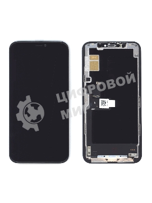 Дисплей Amperin для iPhone 11 Pro в сборе с тачскрином (Soft Oled), черный
