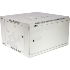Шкаф коммутационный Lanmaster (TWT-CBW3M-12U-6X6-GY) настенный 12U 600x600мм пер.дв.металл задн.дв.спл.стал.лист 2 бок.пан. 60кг серый 441мм