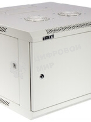Шкаф коммутационный Lanmaster (TWT-CBW3M-12U-6X6-GY) настенный 12U 600x600мм пер.дв.металл задн.дв.спл.стал.лист 2 бок.пан. 60кг серый 441мм