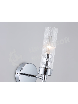 Настенный светильник Ambrella light LH55154 CH/CL хром/прозрачный E14 max 40W 155*100*245
