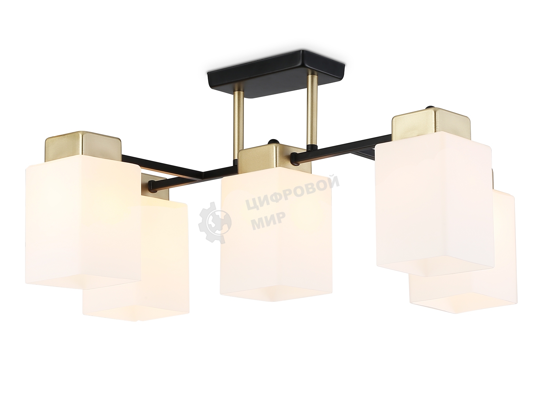Светильник Ambrella light TR303048/5 BK/GD черный/золото E27/5 max 60W 540*480*270