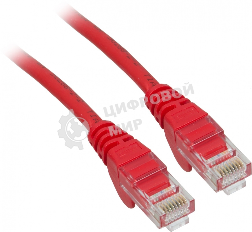 Патч-корд LANMASTER UTP LAN-PC45/U5E-2.0-RD вилка RJ-45-вилка RJ-45 cat.5е 2м красный LSZH (уп.:1шт)