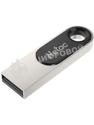 Флешка USB Netac U278 (NT03U278N-032G-20PN), 32Gb, USB 2.0, R/W 50/10, серебристый/черный