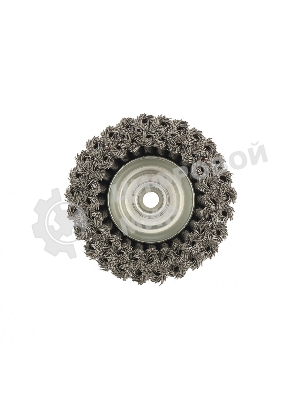 Щетка для УШМ, 125 мм, М14, Чашка, двухрядная, крученая проволока 0,5 мм Matrix