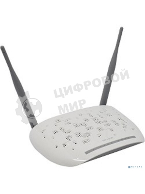 Сетевое оборудование TP-Link SOHO TD-W8961N(RU) 300 Мбит/с, 2T2R, ADSL2/ADSL+, Annex A, 4 порта 100 Мбит/с