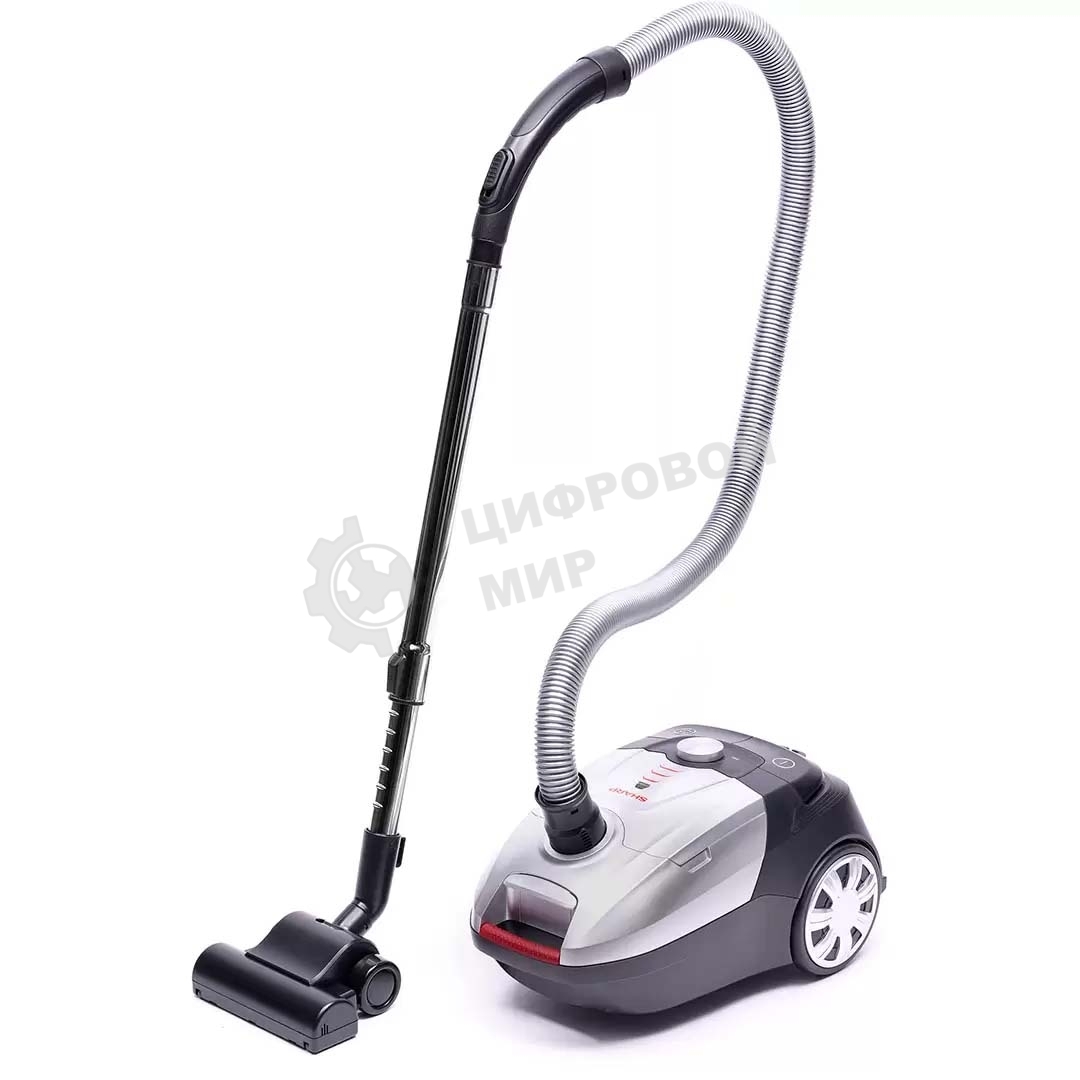 Пылесос Sharp ECJB19RS серебристый, 350/1900 Вт, уборка сухая, пылесборник мешок 2.3 л