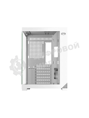 Корпус без блока питания PCCooler C3T700 WH, Midi-Tower, TG, no fans, 1xUSB-A 3.0 + 1xUSB-A 2.0 + 1xUSB-C, ATX, mATX, mITX белый