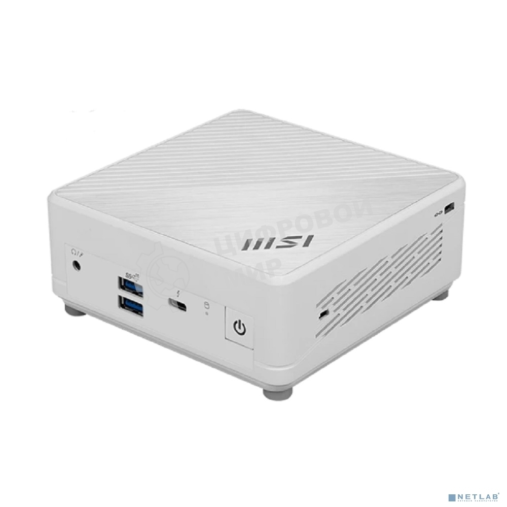 Неттоп MSI Cubi 5 1M-465BRU Core 3 100U (1.2) Graphics CR без ОС 2xGbitEth WiFi BT белый (936-B0A822-465)