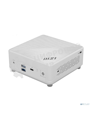 Неттоп MSI Cubi 5 1M-465BRU Core 3 100U (1.2) Graphics CR без ОС 2xGbitEth WiFi BT белый (936-B0A822-465)
