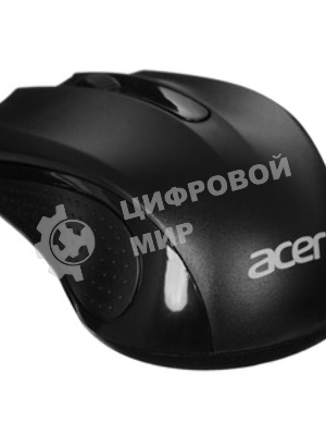 Мышь проводная Acer OMW010 черный, 1200 dpi, USB, кнопки - 3