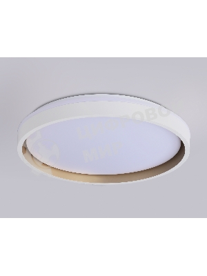 Светодиодный светильник RGB Ambrella light FZ607 WH/GD белый/золото IP20 66W 3000K-6500K+RGB D490*85 (ПДУ ИК)