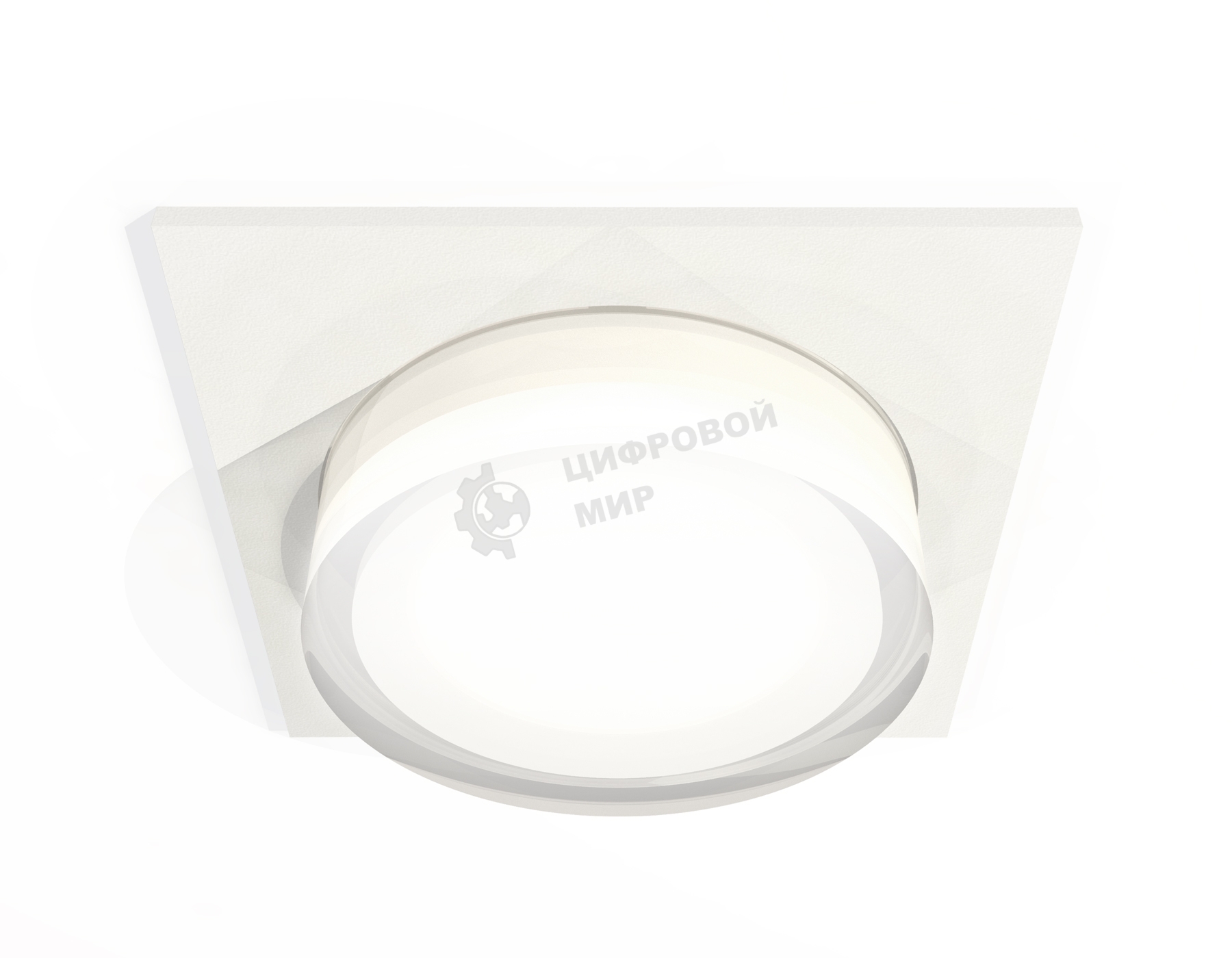 Комплект встраиваемого светильника Ambrella light XC7631043 SWH/FR/CL белый песок/белый матовый/прозрачный MR16 GU5.3 (C7631, N7160)