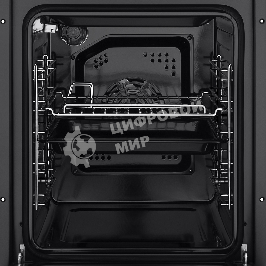 Шкаф духовой электрический Maunfeld EOEC516BG, встраиваемый, 51л, дверца с 2 стеклами, бежевый